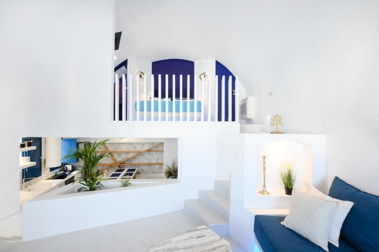 Blue White Residence Monolithos  Bagian luar foto