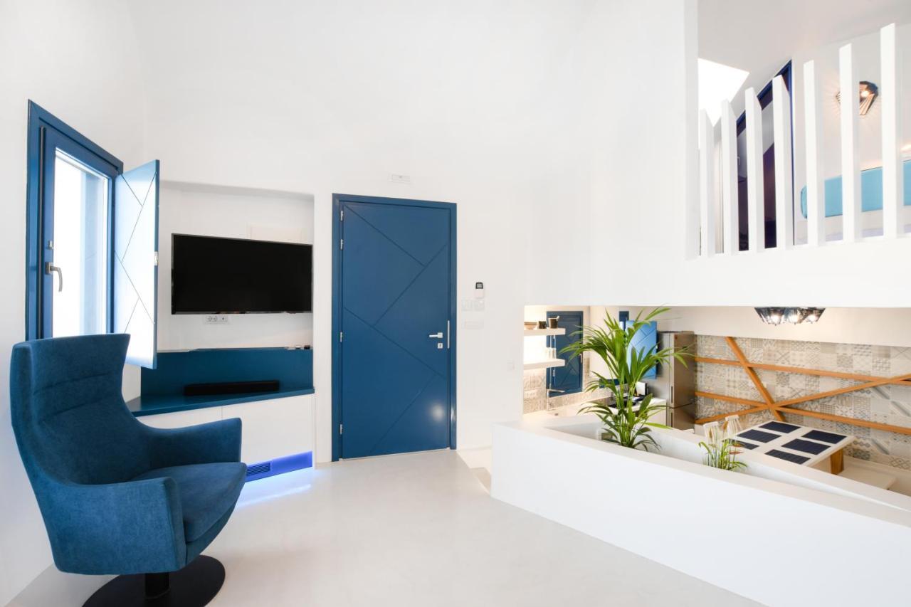 Blue White Residence Monolithos  Bagian luar foto