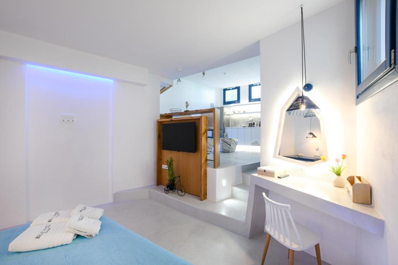 Blue White Residence Monolithos  Bagian luar foto
